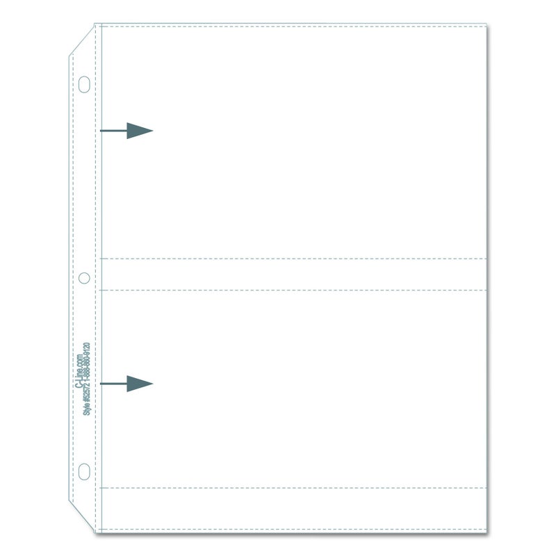 C-Line Clear Photo Pages for Four 5 x 7 Photos, 3-Hole Punched, 11.25 x 8.13, 50/Box - Image 2